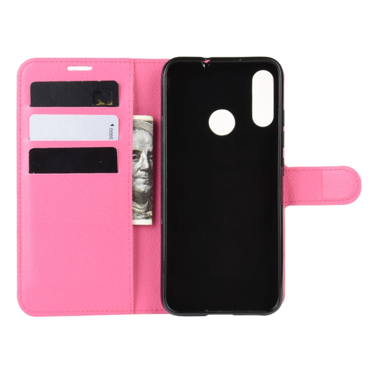 For MOTO E6 Plus Litchi Texture Horizontal Flip Leather Case with Wallet & Holder & Card Slots