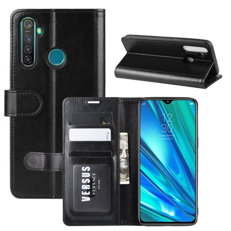 For OPPO Realme 5 Pro R64 Texture Single Fold Horizontal Flip Leather Case with Holder & Card Slots & Wallet