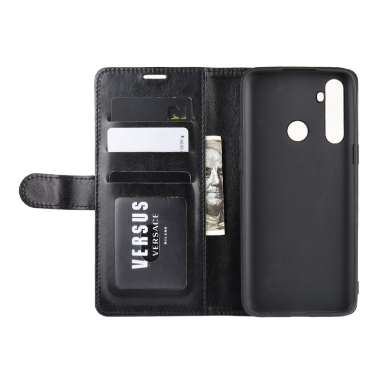 For OPPO Realme 5 Pro R64 Texture Single Fold Horizontal Flip Leather Case with Holder & Card Slots & Wallet