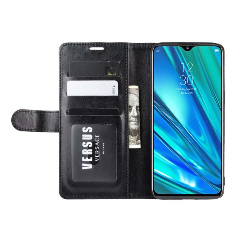 For OPPO Realme 5 Pro R64 Texture Single Fold Horizontal Flip Leather Case with Holder & Card Slots & Wallet