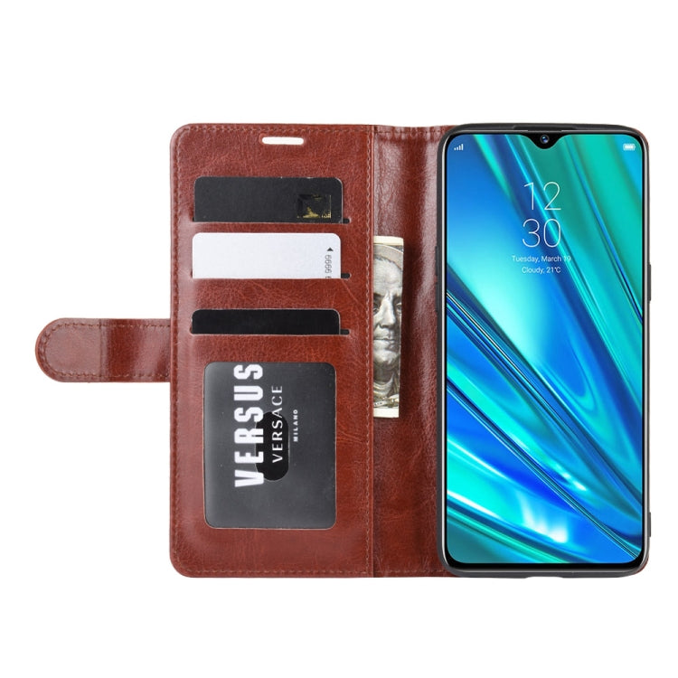 For OPPO Realme 5 Pro R64 Texture Single Fold Horizontal Flip Leather Case with Holder & Card Slots & Wallet