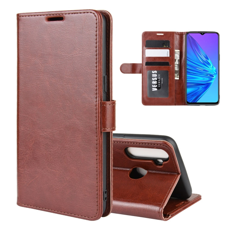 For OPPO Realme 5    R64 Texture Single Fold Horizontal Flip Leather Case with Holder & Card Slots & Wallet