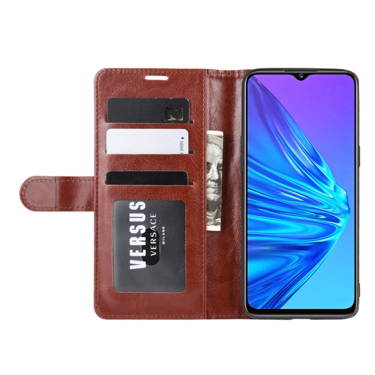 For OPPO Realme 5    R64 Texture Single Fold Horizontal Flip Leather Case with Holder & Card Slots & Wallet