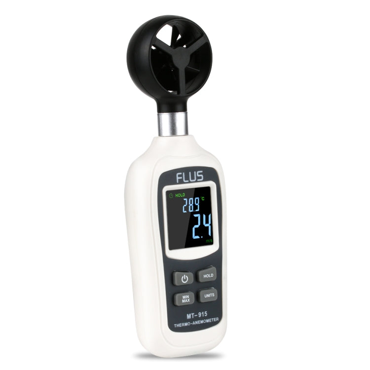 FLUS MT-915 Portable Anemometer Thermometer Mini Wind Speed Gauge Meter Anemometro Windmeter LCD Display Digital Handheld Tester