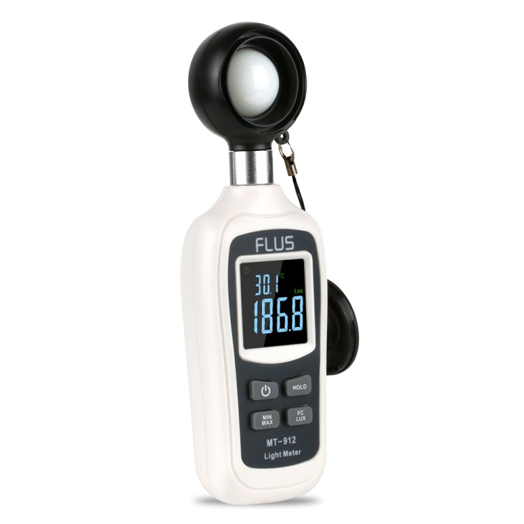 FLUS MT-912 Digital Light Luxmeter Meter Temperature 0-20000 Lux Illuminometer Luminometer Photometer Lux/FC Tester Light Meter