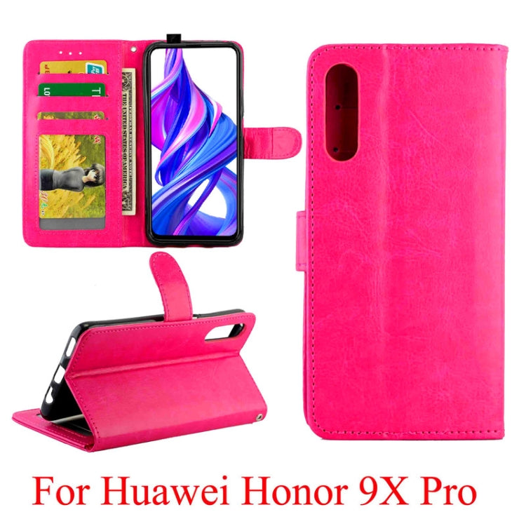 For Huawei Honor 9X Pro Crazy Horse Texture Horizontal Flip Leather Case with Holder & Card Slots & Wallet & Photo Frame