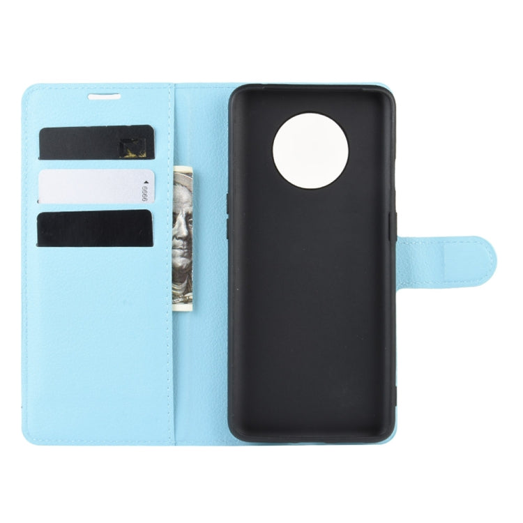 For Oneplus 7T  Litchi Texture Horizontal Flip Leather Case with Wallet & Holder & Card Slots