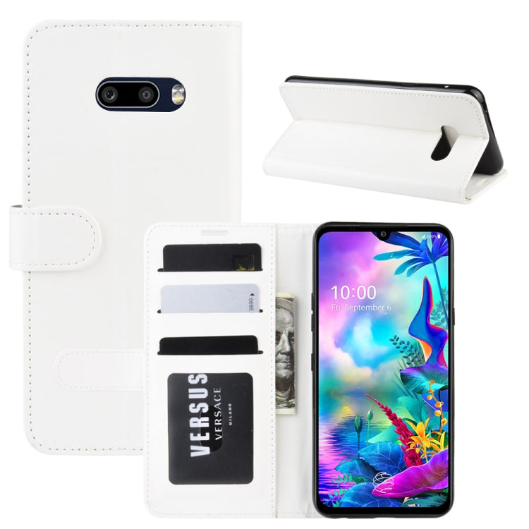 For LG G8X ThinQ   R64 Texture Single Fold Horizontal Flip Leather Case with Holder & Card Slots & Wallet