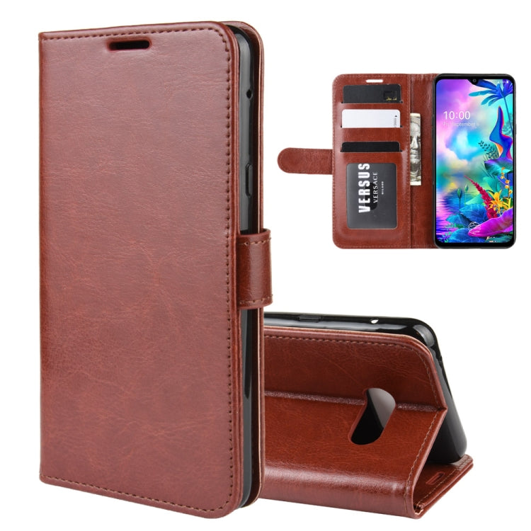 For LG G8X ThinQ   R64 Texture Single Fold Horizontal Flip Leather Case with Holder & Card Slots & Wallet