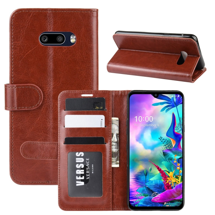 For LG G8X ThinQ   R64 Texture Single Fold Horizontal Flip Leather Case with Holder & Card Slots & Wallet