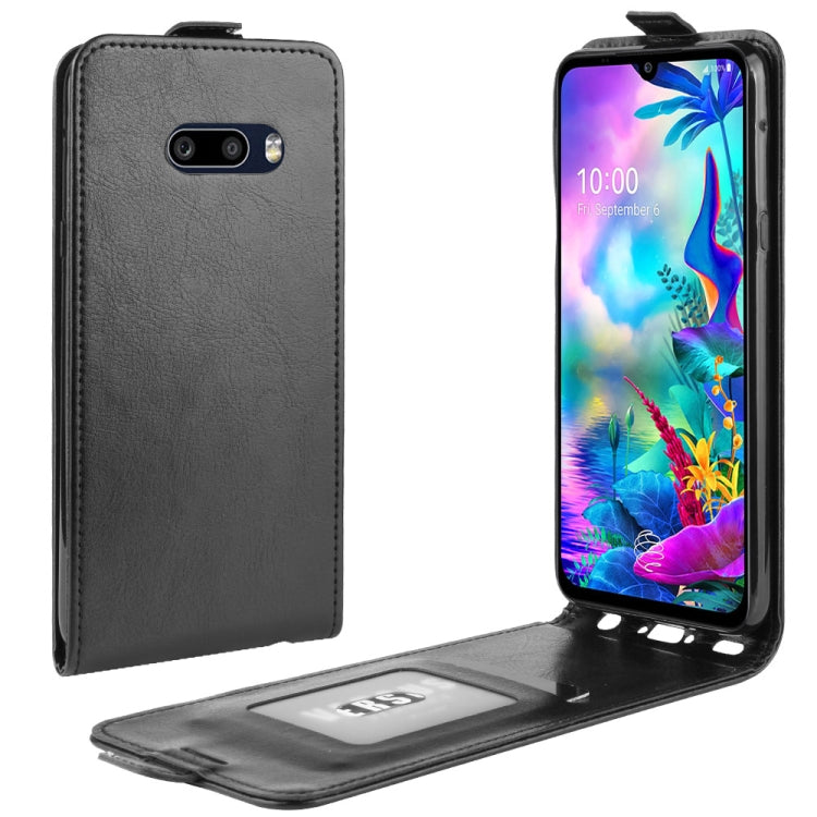 For LG G8X ThinQ  Crazy Horse Vertical Flip Leather Protective Case