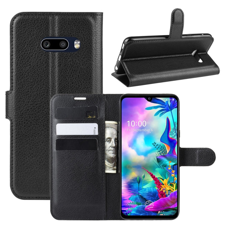 For LG G8X ThinQ   Litchi Texture Horizontal Flip Leather Case with Wallet & Holder & Card Slots