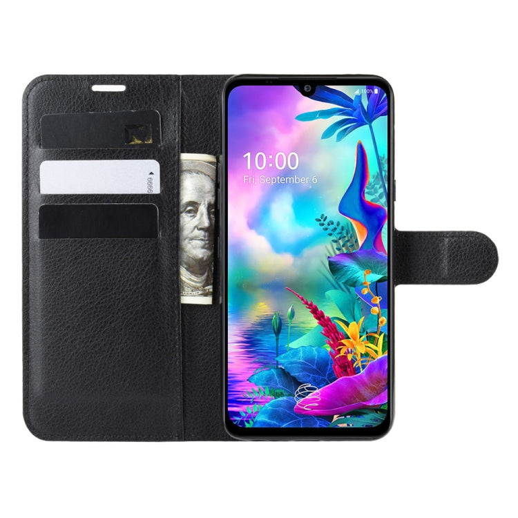 For LG G8X ThinQ   Litchi Texture Horizontal Flip Leather Case with Wallet & Holder & Card Slots