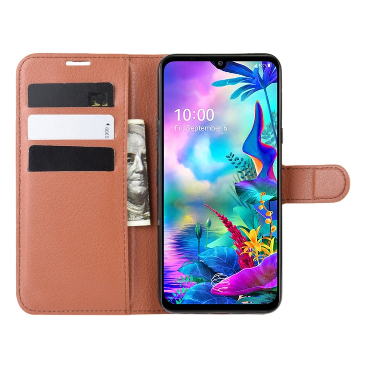 For LG G8X ThinQ   Litchi Texture Horizontal Flip Leather Case with Wallet & Holder & Card Slots