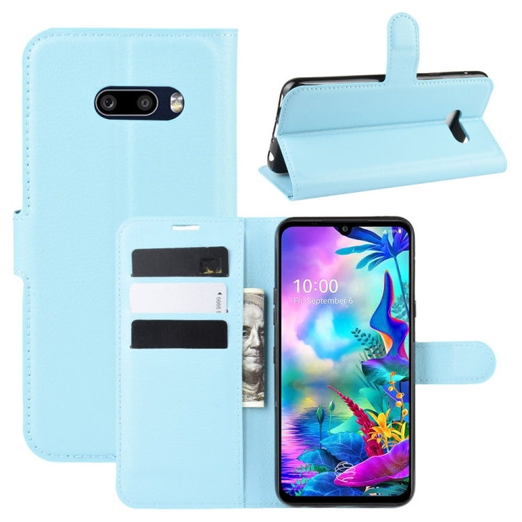 For LG G8X ThinQ   Litchi Texture Horizontal Flip Leather Case with Wallet & Holder & Card Slots