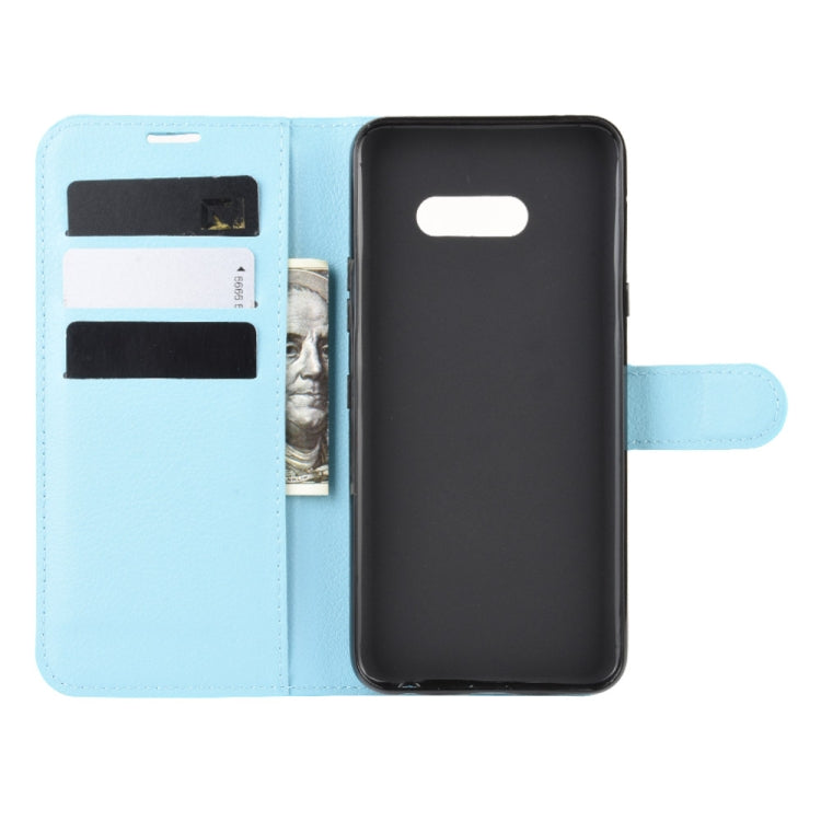 For LG G8X ThinQ   Litchi Texture Horizontal Flip Leather Case with Wallet & Holder & Card Slots