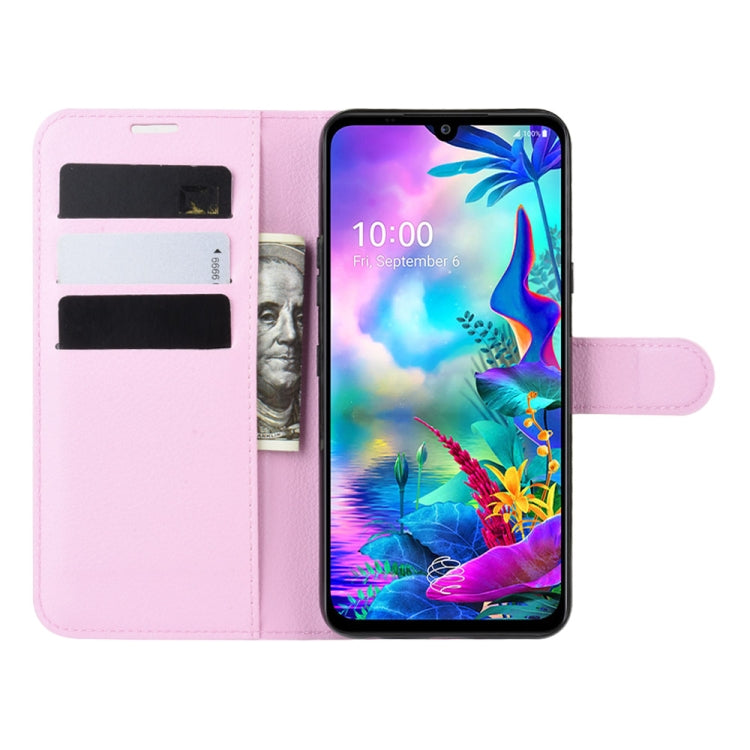 For LG G8X ThinQ   Litchi Texture Horizontal Flip Leather Case with Wallet & Holder & Card Slots