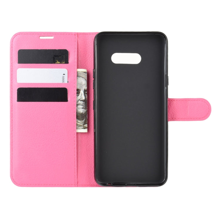 For LG G8X ThinQ   Litchi Texture Horizontal Flip Leather Case with Wallet & Holder & Card Slots