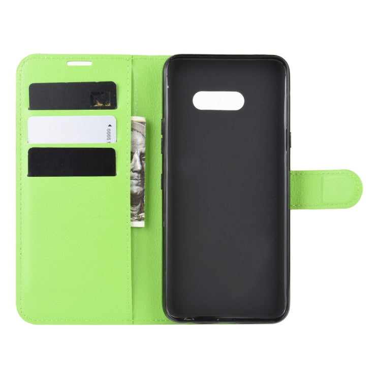 For LG G8X ThinQ   Litchi Texture Horizontal Flip Leather Case with Wallet & Holder & Card Slots
