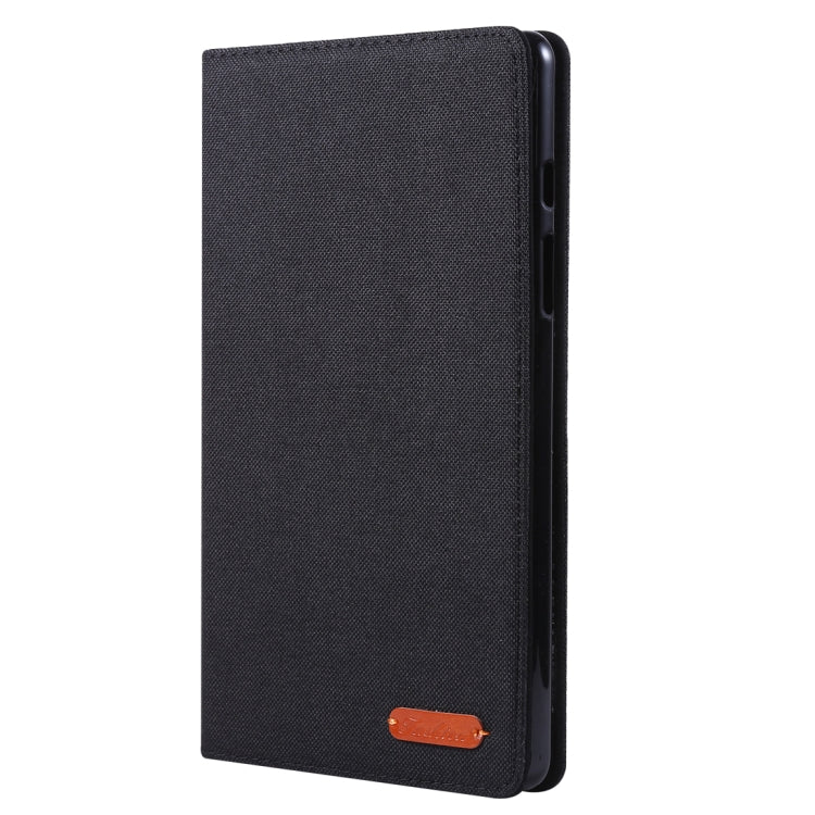 For Galaxy Tab A8.0  T290 / T295 (2019) Cloth Teature Horizontal Flip PU Leather Case with with Holder & Card Slots