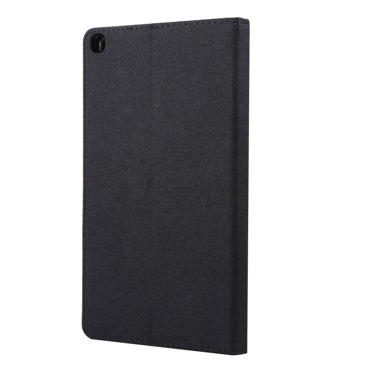 For Galaxy Tab A8.0  T290 / T295 (2019) Cloth Teature Horizontal Flip PU Leather Case with with Holder & Card Slots