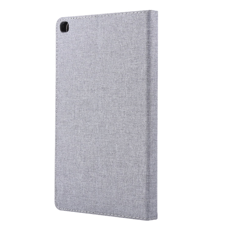 For Galaxy Tab A8.0  T290 / T295 (2019) Cloth Teature Horizontal Flip PU Leather Case with with Holder & Card Slots