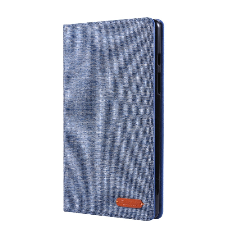 For Galaxy Tab A8.0  T290 / T295 (2019) Cloth Teature Horizontal Flip PU Leather Case with with Holder & Card Slots