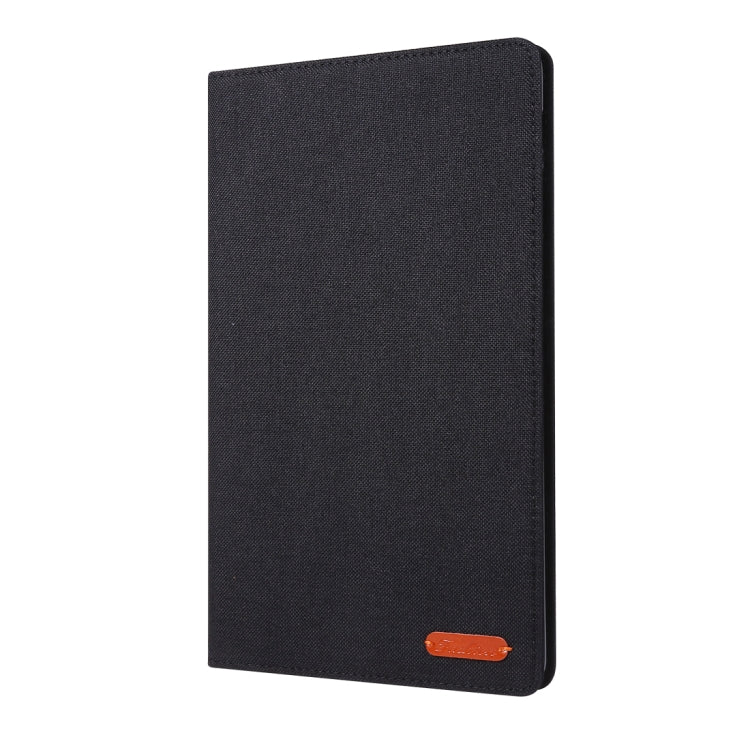 For Galaxy Tab a 10.1 (2019) T510 /T515 Cloth Teature Horizontal Flip PU Leather Case with with Holder & Card Slots