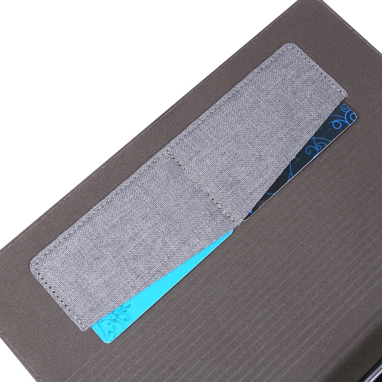 For Galaxy Tab a 10.1 (2019) T510 /T515 Cloth Teature Horizontal Flip PU Leather Case with with Holder & Card Slots