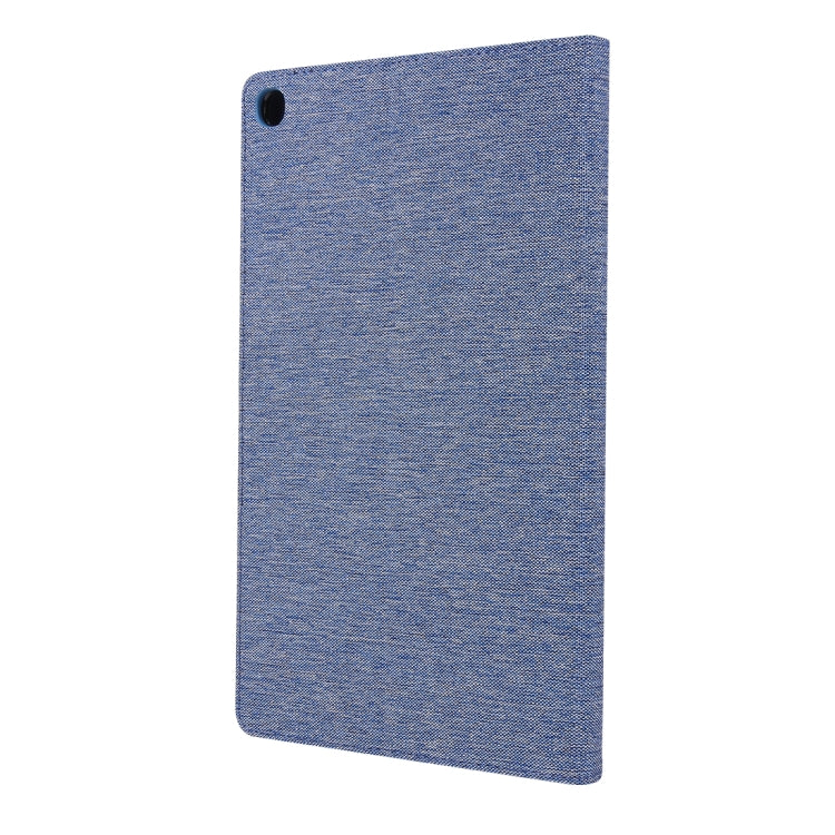 For Galaxy Tab a 10.1 (2019) T510 /T515 Cloth Teature Horizontal Flip PU Leather Case with with Holder & Card Slots