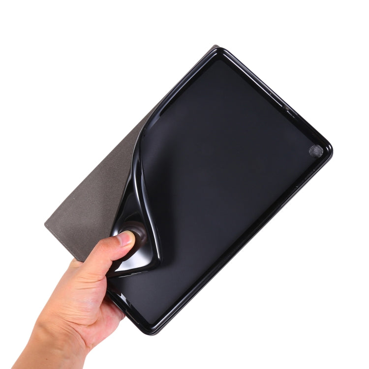 For Galaxy Tab a 10.1 (2019) T510 /T515 Cloth Teature Horizontal Flip PU Leather Case with with Holder & Card Slots