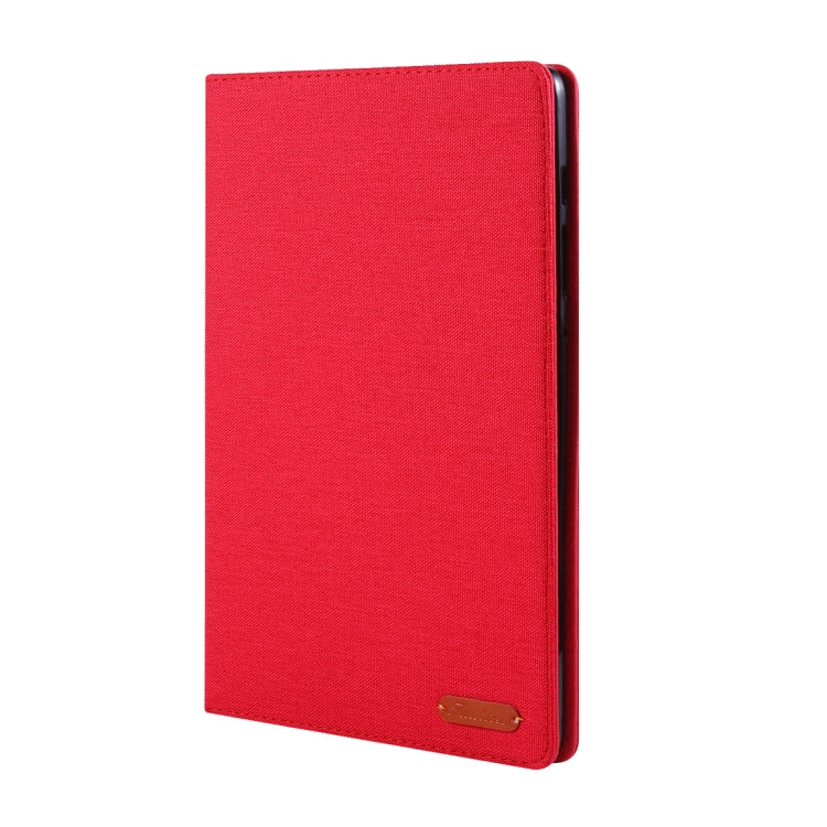 For Galaxy Tab S6 / T860 / T865 Cloth Teature Horizontal Flip PU Leather Case with with Holder & Card Slots & Pen Slot