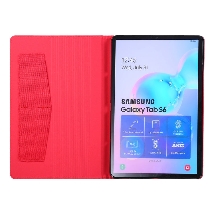 For Galaxy Tab S6 / T860 / T865 Cloth Teature Horizontal Flip PU Leather Case with with Holder & Card Slots & Pen Slot
