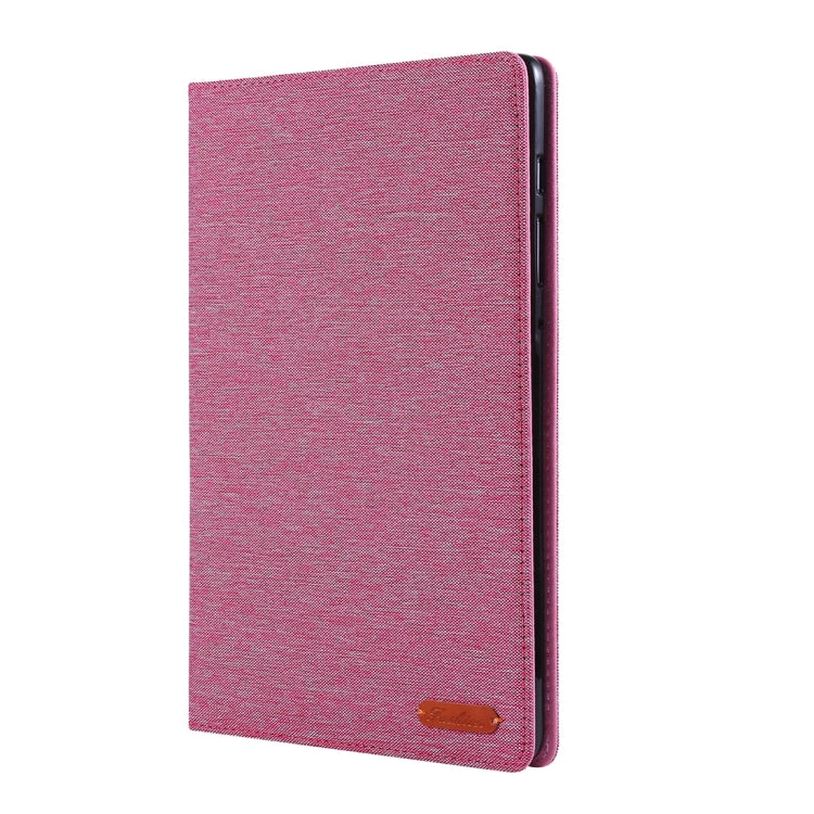 For Galaxy Tab S6 / T860 / T865 Cloth Teature Horizontal Flip PU Leather Case with with Holder & Card Slots & Pen Slot