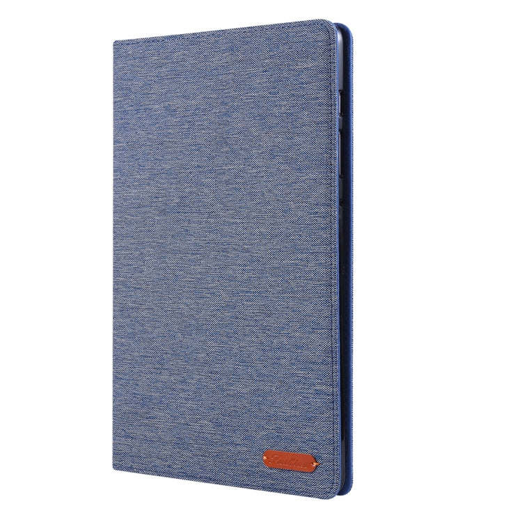 For Galaxy Tab S6 / T860 / T865 Cloth Teature Horizontal Flip PU Leather Case with with Holder & Card Slots & Pen Slot