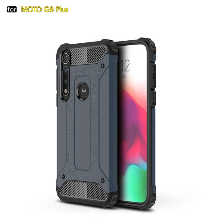 For Moto G8 Plus   Magic Armor TPU + PC Combination Case