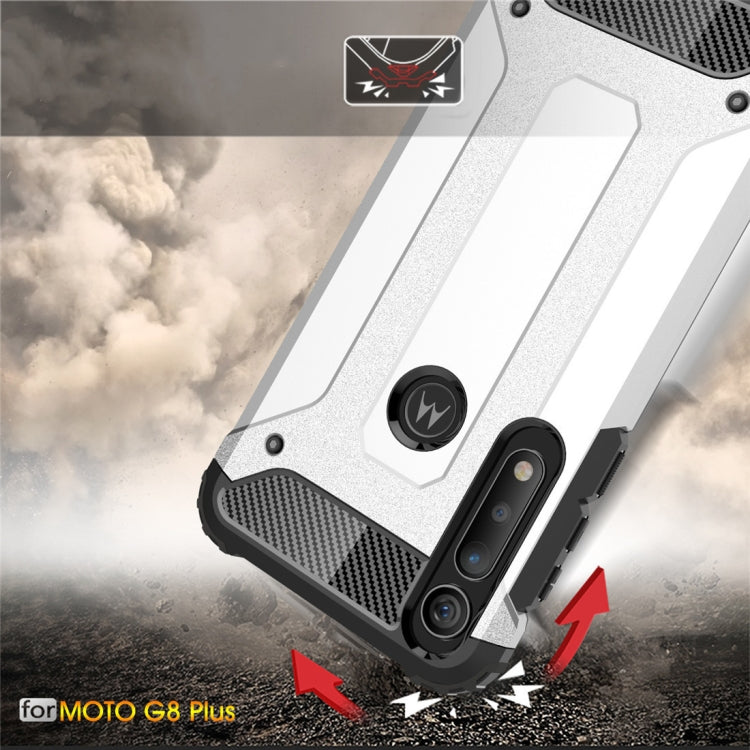 For Moto G8 Plus   Magic Armor TPU + PC Combination Case