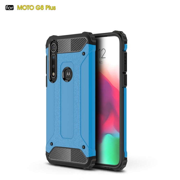 For Moto G8 Plus   Magic Armor TPU + PC Combination Case