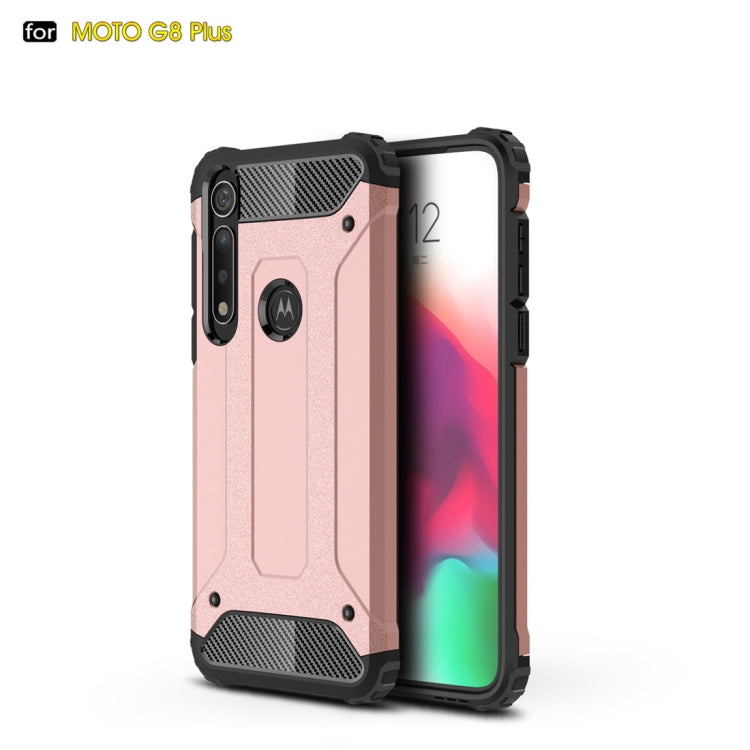 For Moto G8 Plus   Magic Armor TPU + PC Combination Case