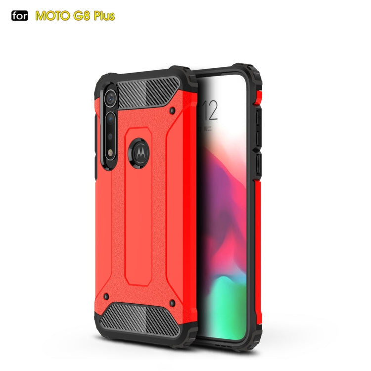 For Moto G8 Plus   Magic Armor TPU + PC Combination Case