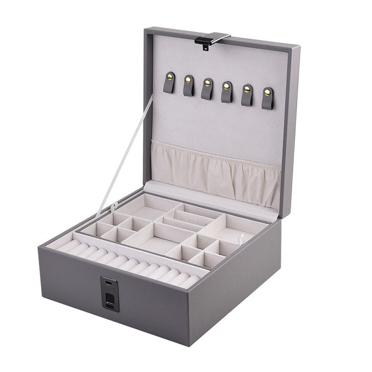 Fingerprint Lock Jewelry Box Jewelry Storage Box Jewelry Box Anti-Theft Fingerprint Jewelry Box