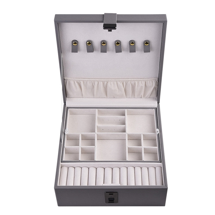 Fingerprint Lock Jewelry Box Jewelry Storage Box Jewelry Box Anti-Theft Fingerprint Jewelry Box