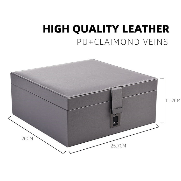 Fingerprint Lock Jewelry Box Jewelry Storage Box Jewelry Box Anti-Theft Fingerprint Jewelry Box