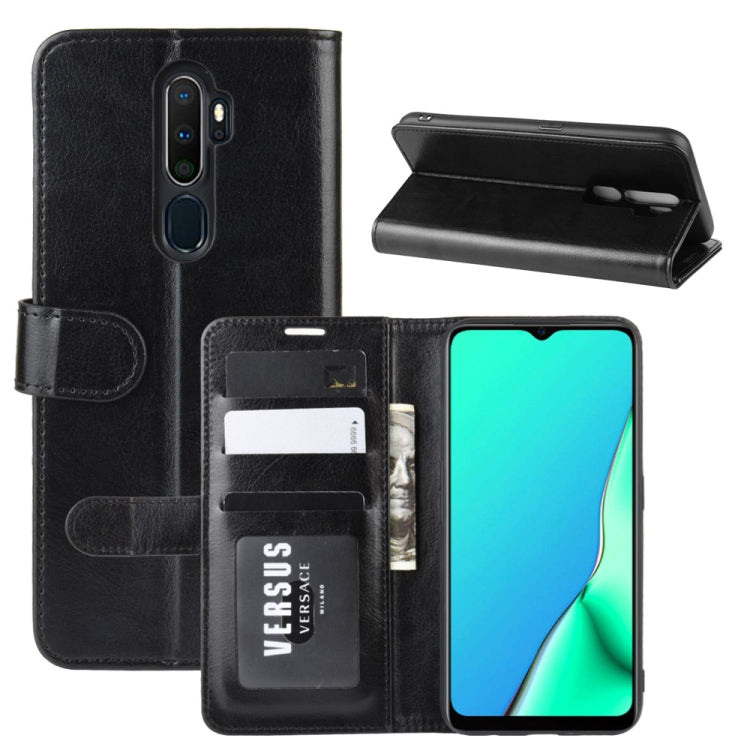 For OPPO A9 (2020)  R64 Texture Single Fold Horizontal Flip Leather Case with Holder & Card Slots & Wallet