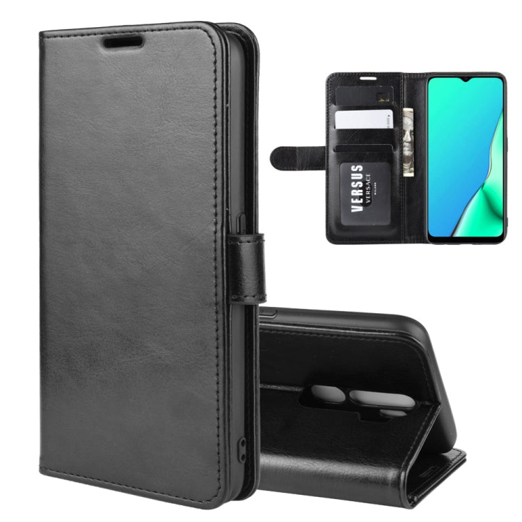 For OPPO A9 (2020)  R64 Texture Single Fold Horizontal Flip Leather Case with Holder & Card Slots & Wallet