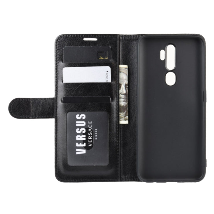 For OPPO A9 (2020)  R64 Texture Single Fold Horizontal Flip Leather Case with Holder & Card Slots & Wallet