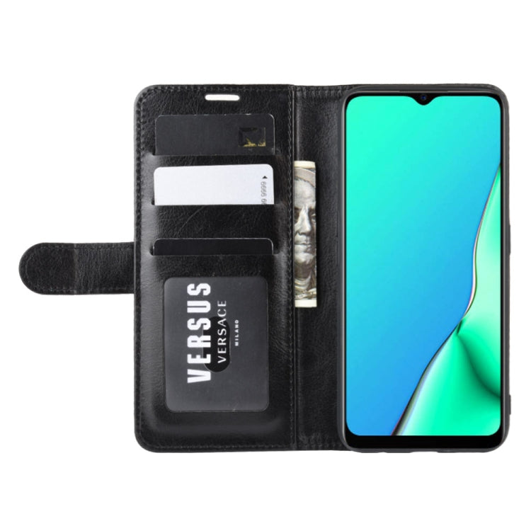 For OPPO A9 (2020)  R64 Texture Single Fold Horizontal Flip Leather Case with Holder & Card Slots & Wallet