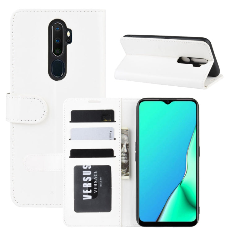 For OPPO A9 (2020)  R64 Texture Single Fold Horizontal Flip Leather Case with Holder & Card Slots & Wallet