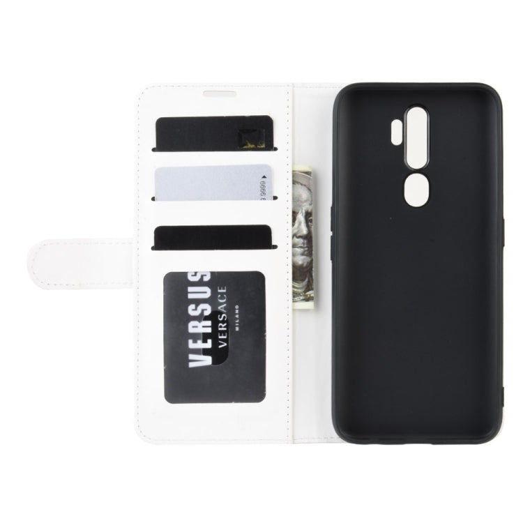 For OPPO A9 (2020)  R64 Texture Single Fold Horizontal Flip Leather Case with Holder & Card Slots & Wallet