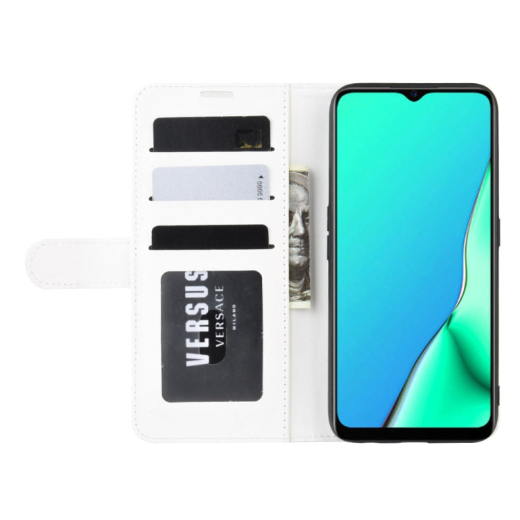 For OPPO A9 (2020)  R64 Texture Single Fold Horizontal Flip Leather Case with Holder & Card Slots & Wallet